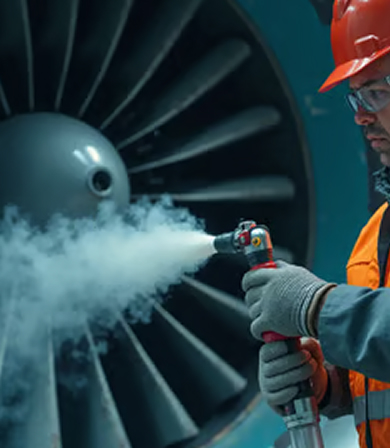 Aerospace industry cryogenic cleaning application
